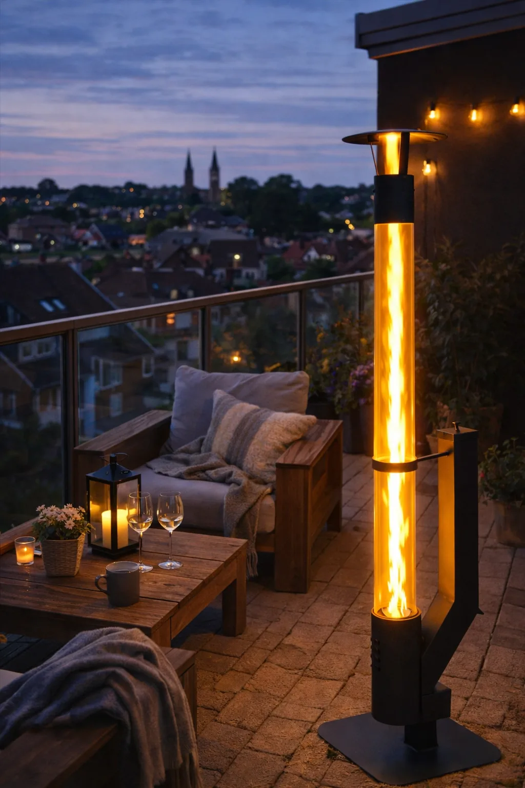 Tagterrasse med udsigt